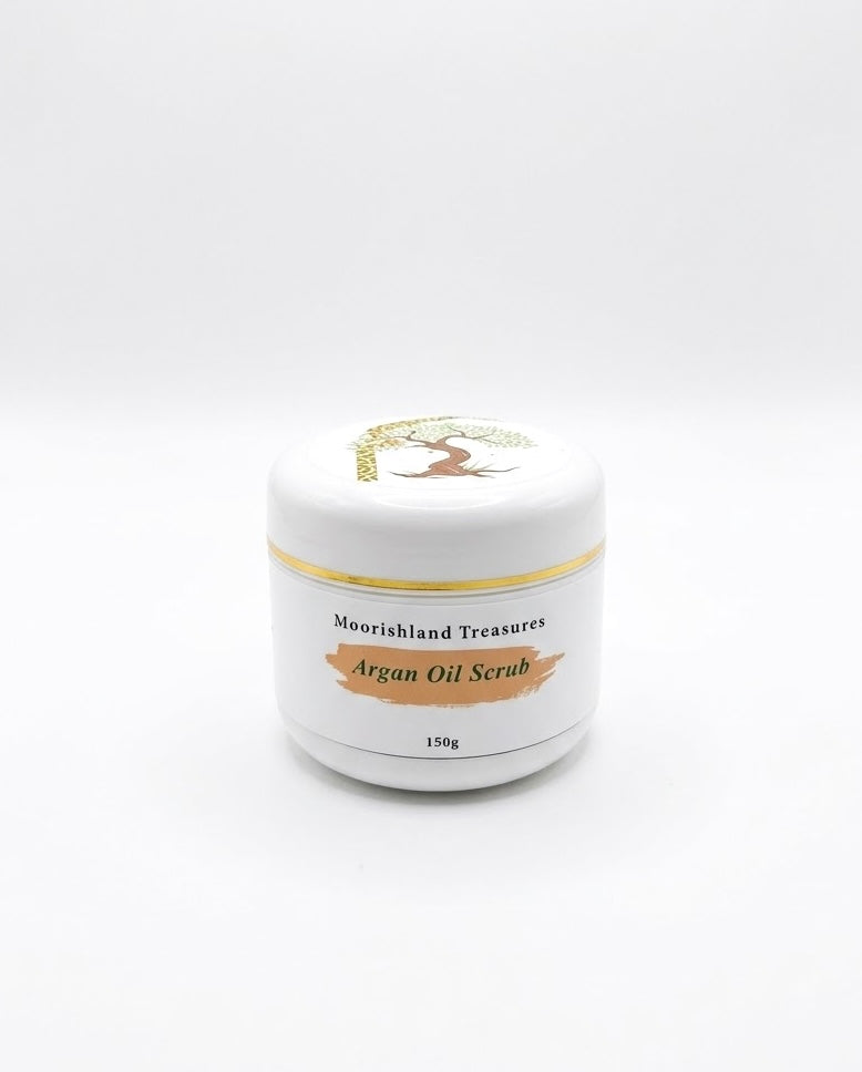 Artisanal Moroccan Argan Oil Body & Face Scrub – Nourishing & Velvety Skin Polisher