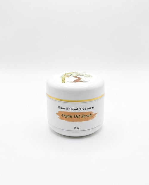 Artisanal Moroccan Argan Oil Body & Face Scrub – Nourishing & Velvety Skin Polisher