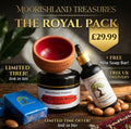 The Royal Pack Moroccan set with Aker Fassi black soap, argan oil, clay pot and free Nila soap