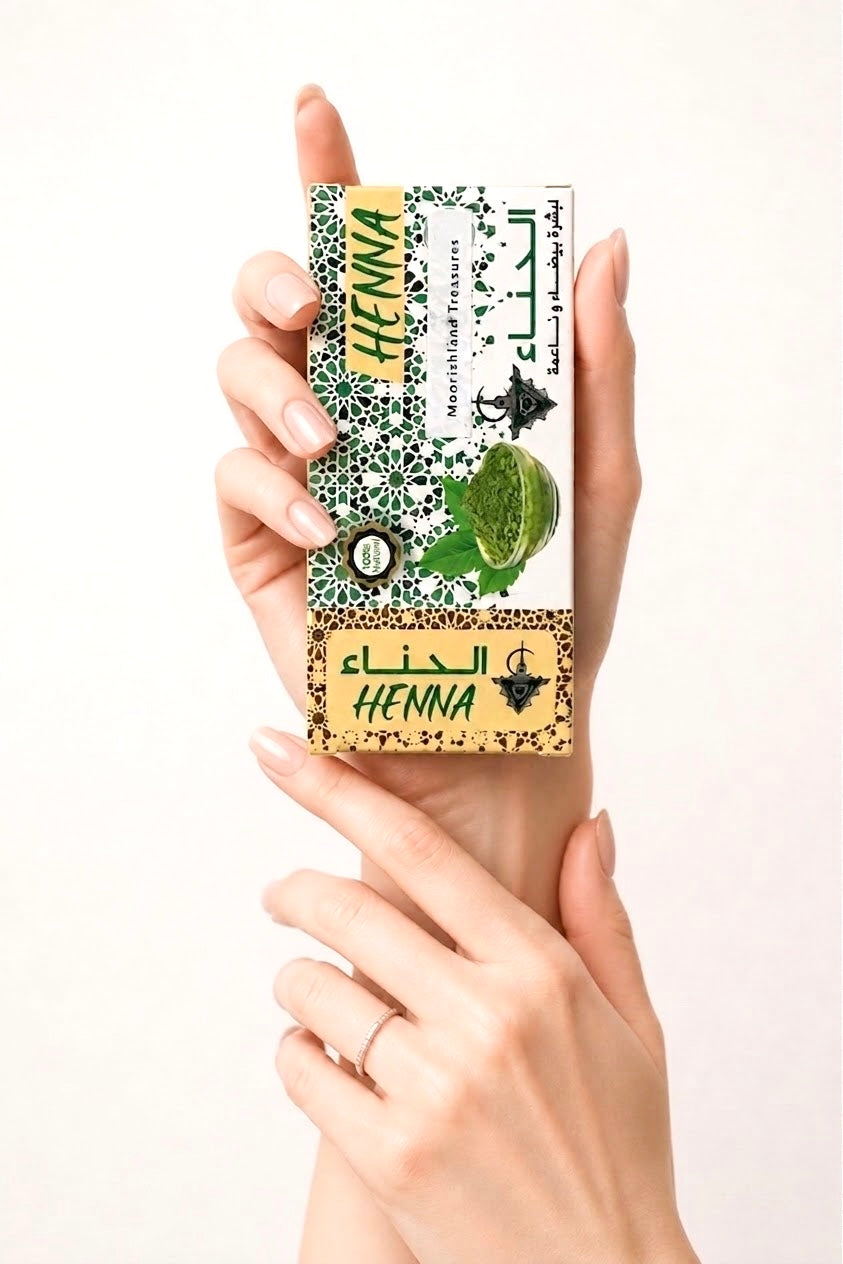 Artisanal Moroccan Henna Soap Bar – Clarifying & Skin-Softening Hammam Cleanser