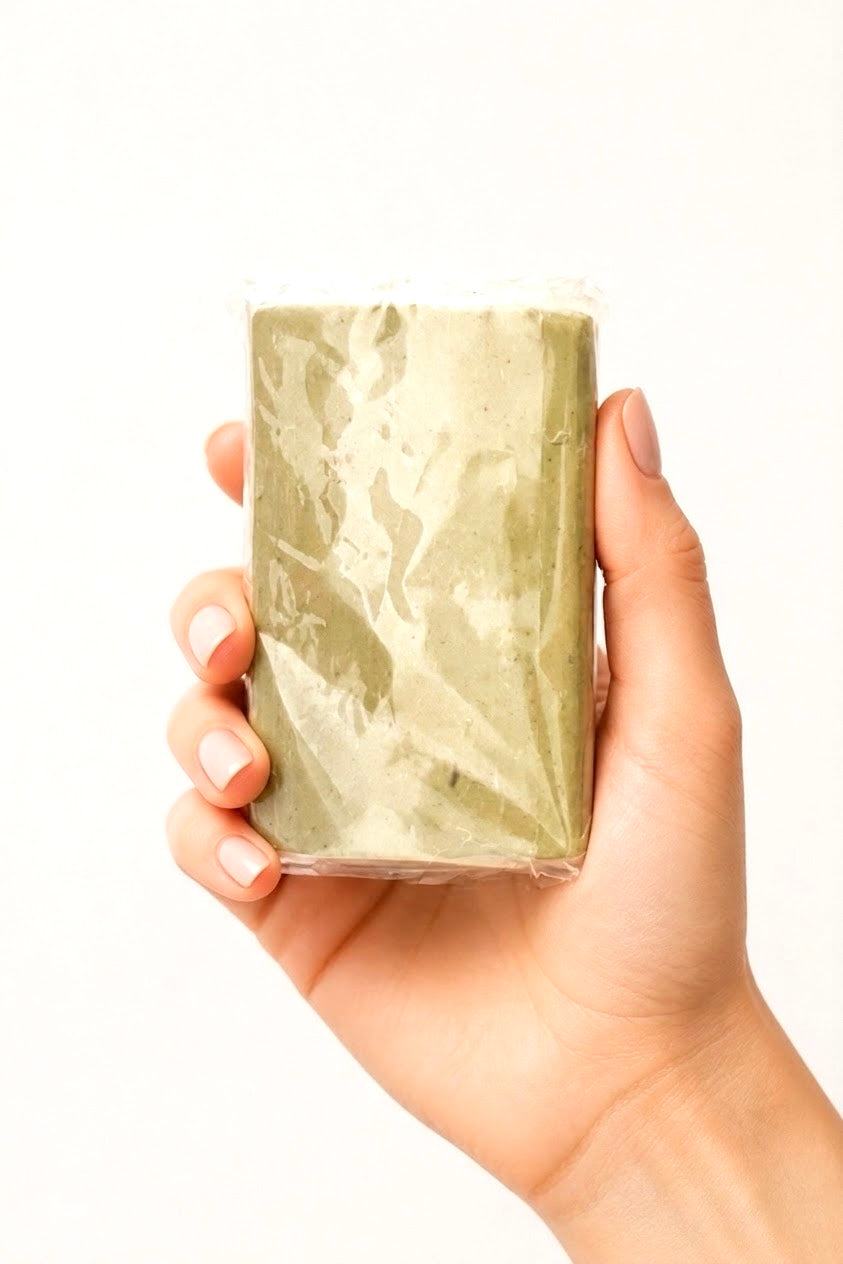 Artisanal Moroccan Henna Soap Bar – Clarifying & Skin-Softening Hammam Cleanser