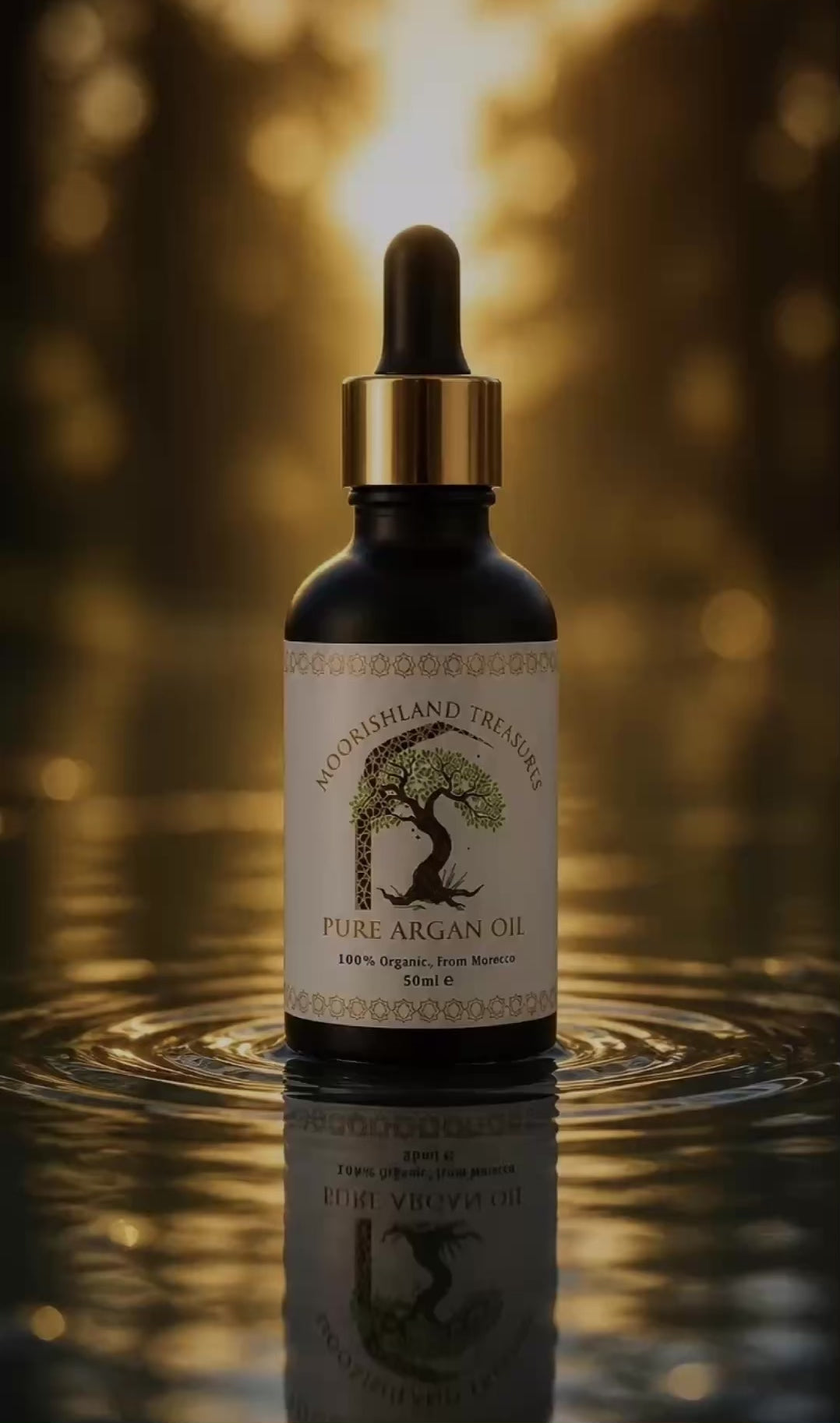 Pure Organic Moroccan Argan Oil (50ml) – 100% Raw & Cold-Pressed